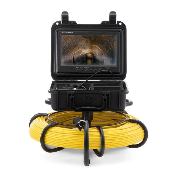 thumbnail image 2 of 7" 40m/131ft Sewer Pipe Inspection Camera With 512Hz Locator – IP68, 1000TVL, 16GB SD Card 2 of 2