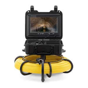 Sewer Camera with 512Hz Locator 300 ft./91.5 m, 9 in. Pipeline Inspection Camera with DVR Function IP68 Camera 12 LEDs