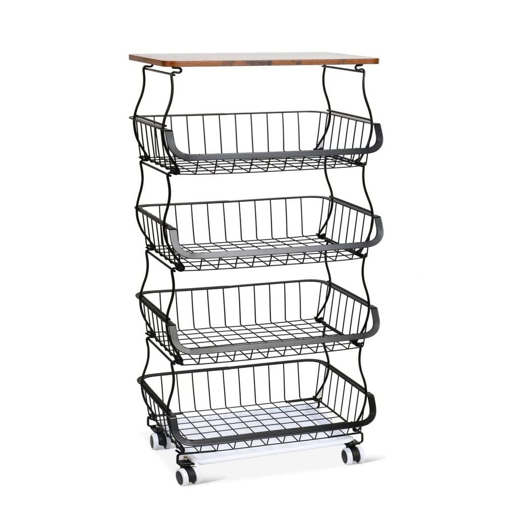 Siavonce 5 Layer Fruit Basket for Kitchen Organizer and Storage