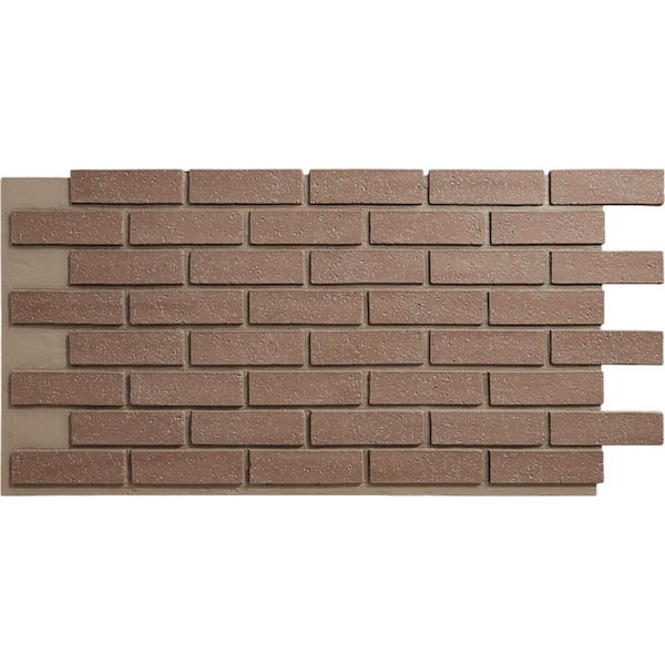 EverStone Traditional Faux Brick Panel, 44"W x 21 3/4"H x 3/4"D, Augusta Color