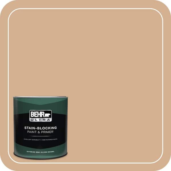 BEHR ULTRA 1 qt. #MQ2-4 Butterscotch Amber Semi-Gloss Enamel Exterior Paint & Primer