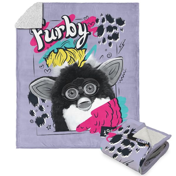 Hasbro Furby Furby 1998 Silk Touch Sherpa Throw Blanket 50 x 60 in.