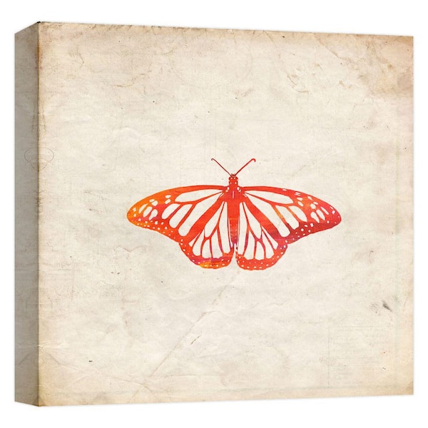PTM Images Fiery Monarch'' Canvas Abstract Wall Art 15 in. x 15 in.