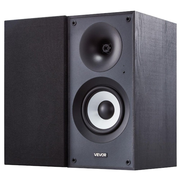 Powered Bookshelf Speakers, 25W x 2, Active Studio Monitor Speaker with 5.5in. Woofer, Bluetooth/RCA/Coaxial/Optical/USB