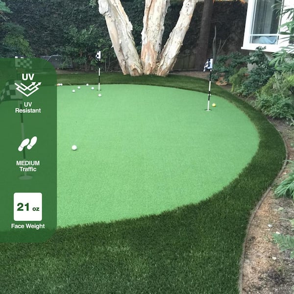 Putting Green 6 ft. W x Cut to Length Artificial Grass Turf