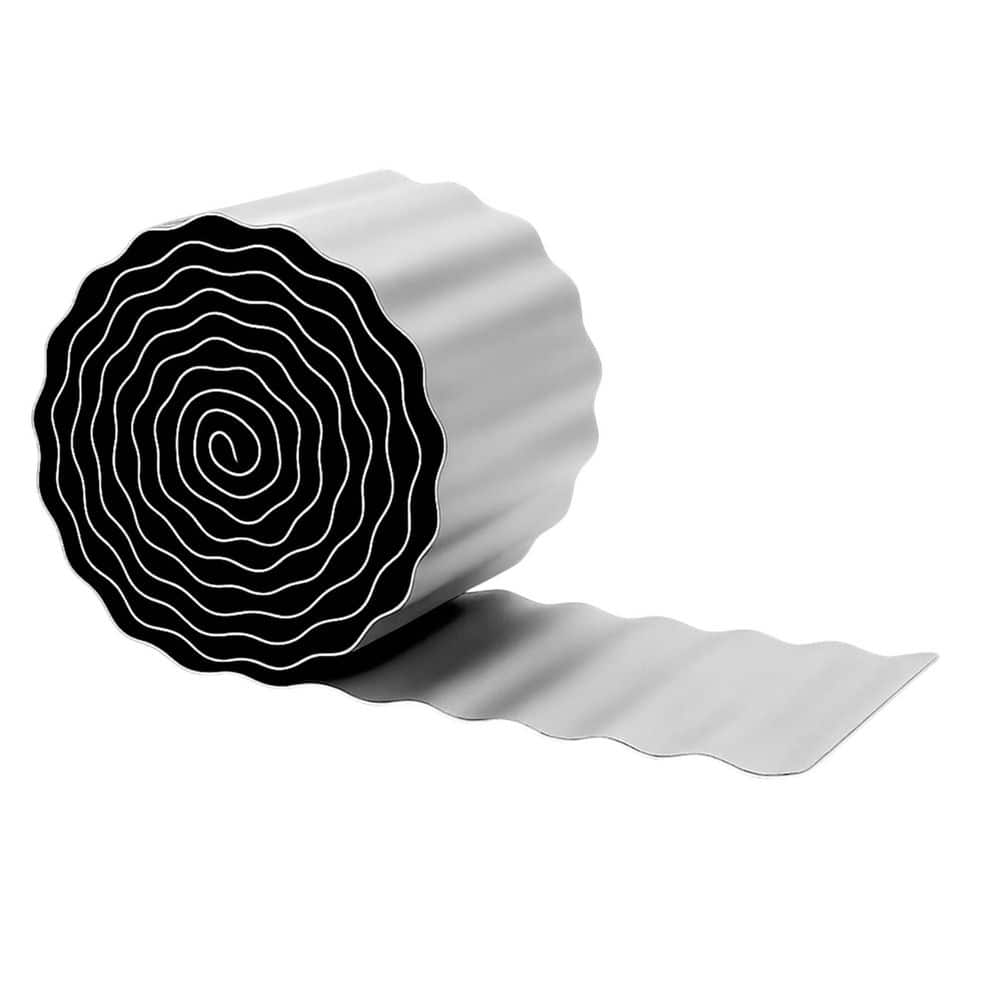 8 in. x 40 ft. Corrugated Weather-Resistant Metal Landscape Edging Border Silver Finish Kit price history on PriceWatchPro
