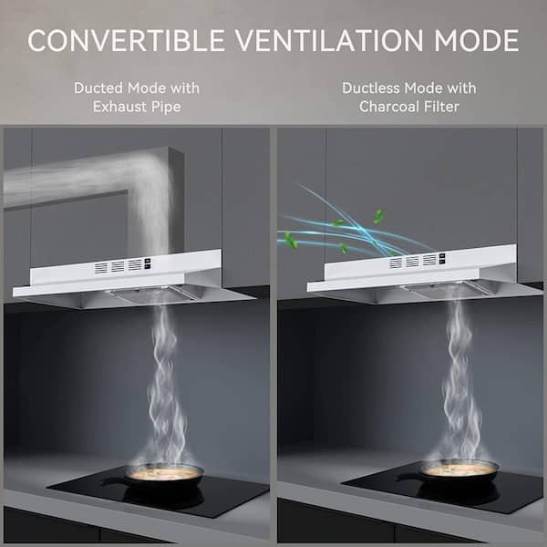 SNDOAS 30 in. 230 CFM Under Cabinet Range Hood Stainless Steel