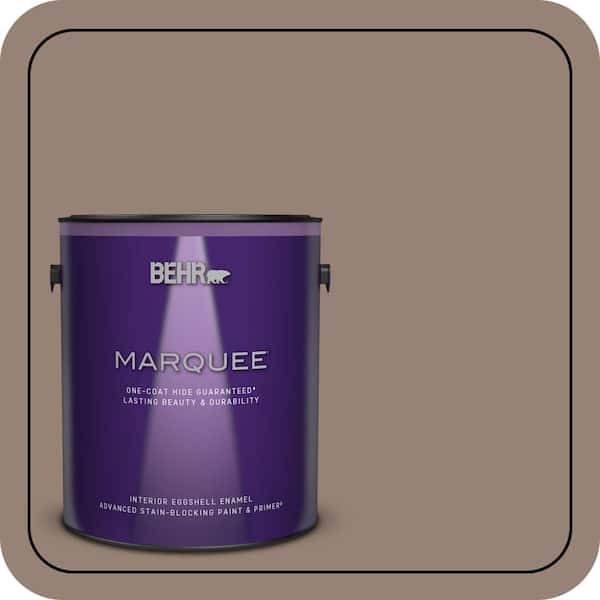 BEHR MARQUEE 1 gal. #N230-5 Dry Brown One-Coat Hide Eggshell Enamel Interior Paint & Primer