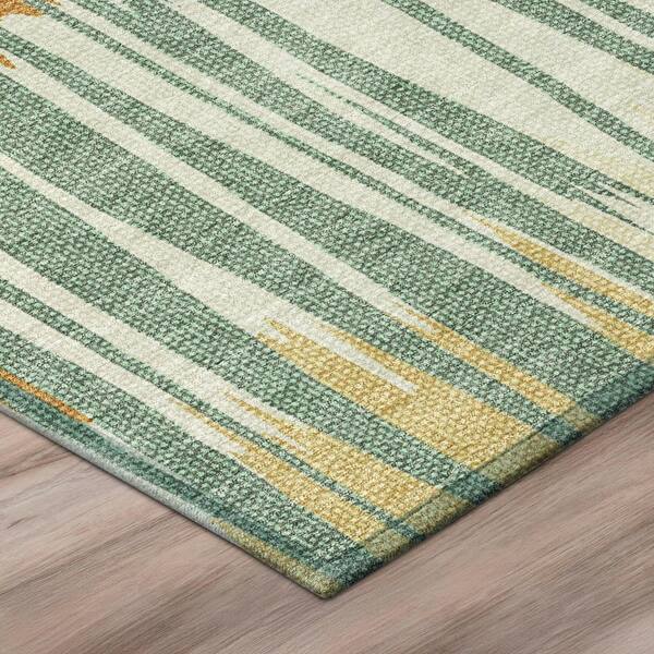 Chantille Machine Washable Indoor/Outdoor Abstract ACN2896 Basil 10 ft. x 14 ft. Area Rug