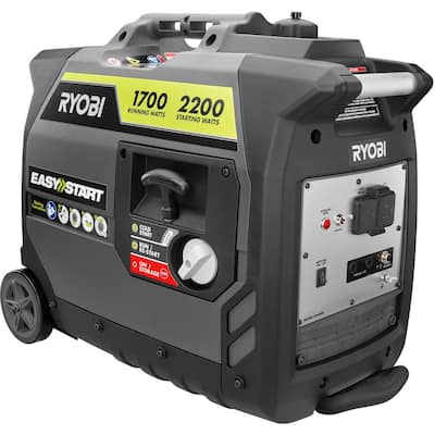 2,200 Starting Watt Gray Gasoline Powered Digital Inverter Generator
