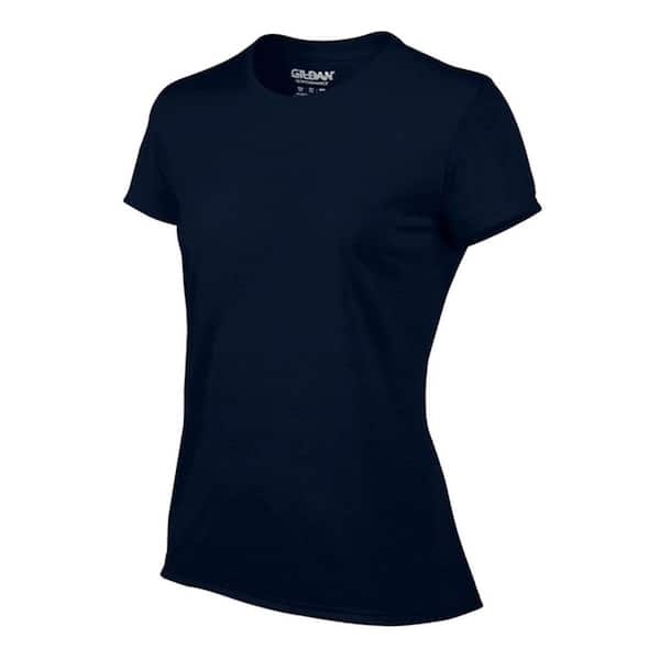 GILDAN Missy Fit Women's X-Small Short Sleeve T-Shirt in Navy (12-Pack) 12 x 42000LADIES-XS-NAVYSHIRT - The Home Depot