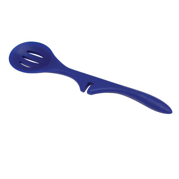 Rachael Ray Silicone Blue Lazy Slotted Spoon