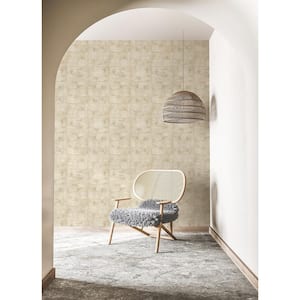 Clay Off-White Bone Stone Paper Textured Non-Pasted Wallpaper Roll
