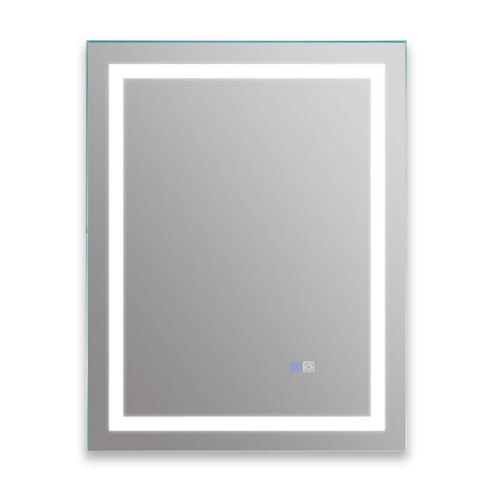 36 in. W x 28 in. H Rectangular Frameless Anti-Fog Wall Bathroom Vanity Mir