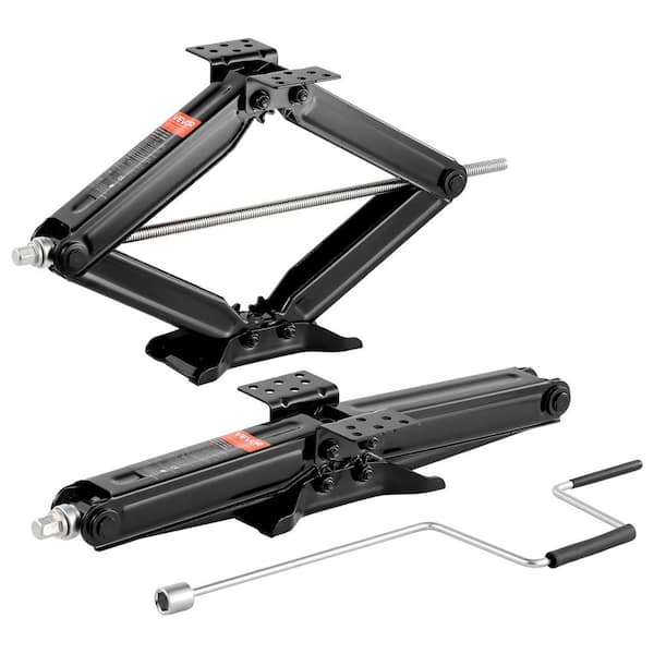 6500 lbs. RV Scissor Jacks, 4-23.4 in. RV Stabilizer Leveling Scissor Jacks, Set of 2, Heavy Duty Stabilizer Jack