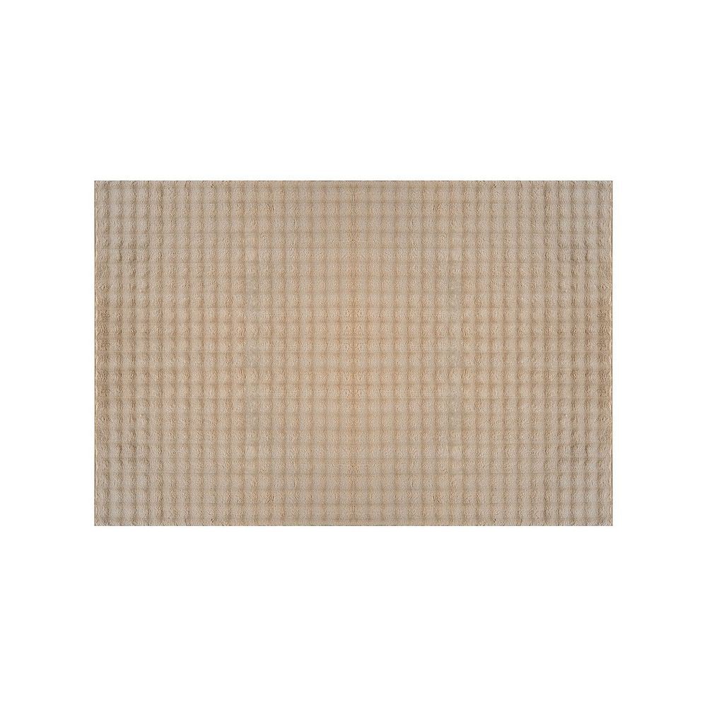 Sequoia 2 ft. x 3 ft. Beige Non-Slip Rubber Back Washable Polyester Checker Indoor Outdoor DoorMat price history on PriceWatchPro