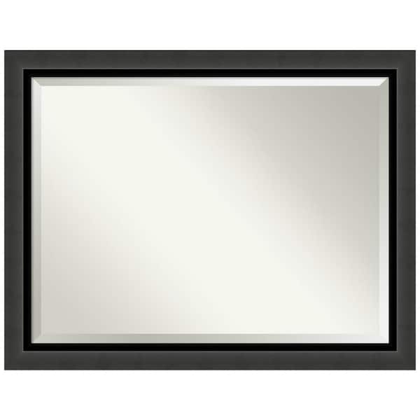 Amanti Art Tuxedo Black 45 in. H x 35 in. W Framed Wall Mirror