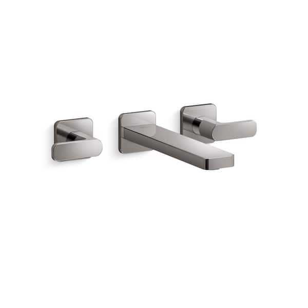 KOHLER Parallel Wall-Mount Bathroom Sink Faucet Trim 1.2 Gpm in Vibrant ...