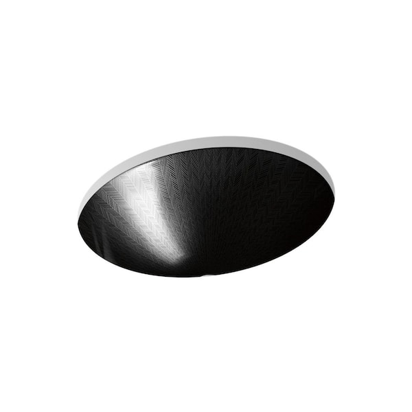 Unbranded Sartorial Vessel Sink in Herringbone in Black on Caxton