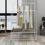 Whitmor Chrome Metal Clothes Rack 60.75 in. W x 74.63 in. H 6339-7548 ...