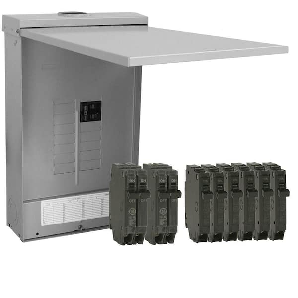 GE PowerMark Plus 125 Amp 12-Space 24-Circuit Outdoor Main Breaker Value Kit