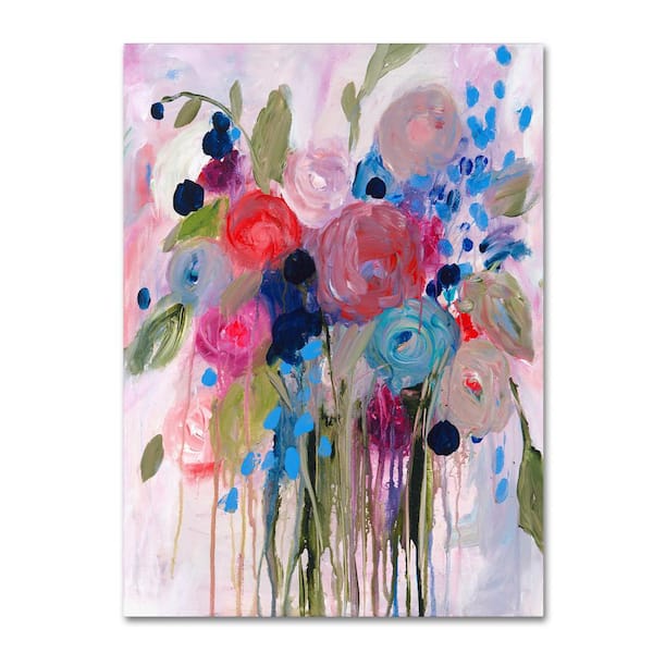 Trademark Fine Art 32 in. x 24 in. "Fresh Bouquet" by Carrie Schmitt Printed Canvas Wall Art