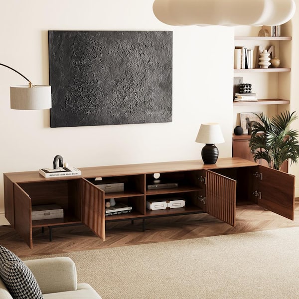 LUCK HOME 70.87 in. Fits TV's up to 70 in. Equipped with Cable