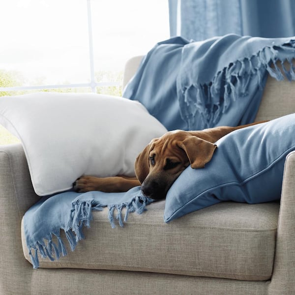 Denim best sale pillow cover