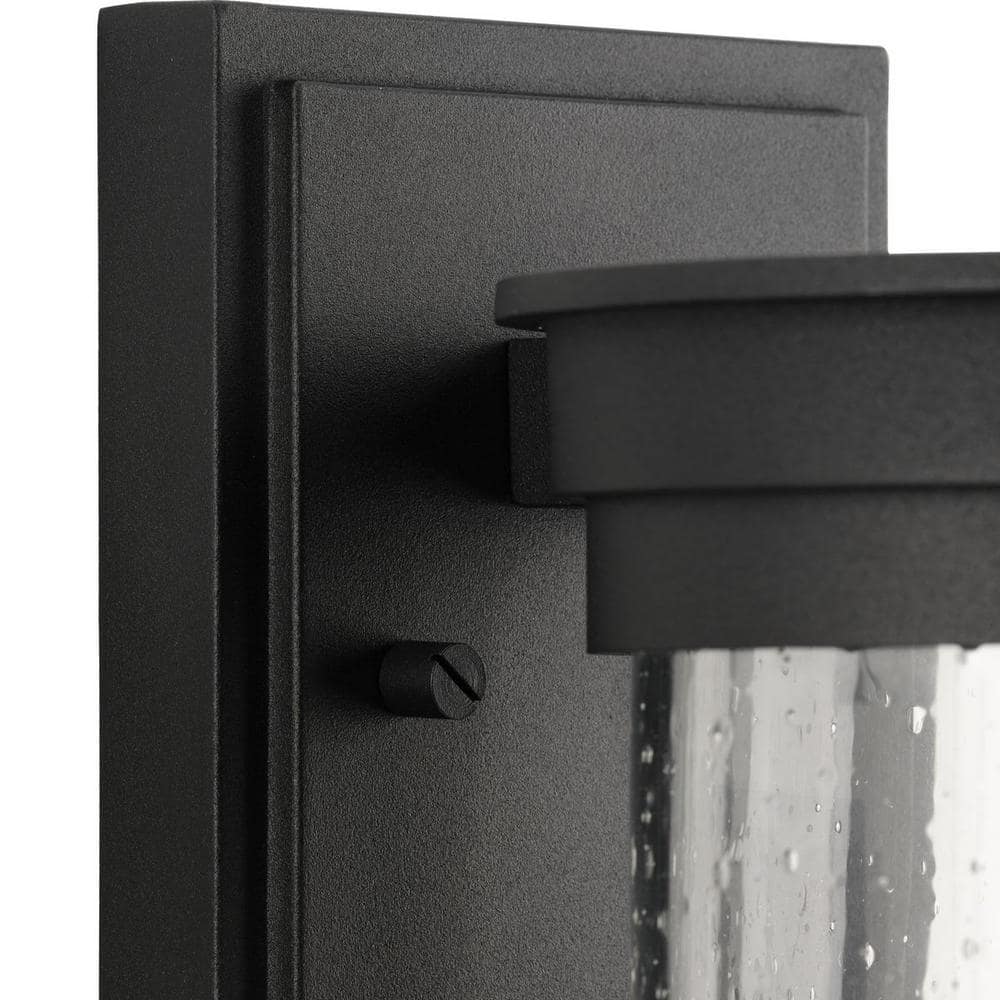 Ellery Large Black Cylinder Outdoor Wall Lantern