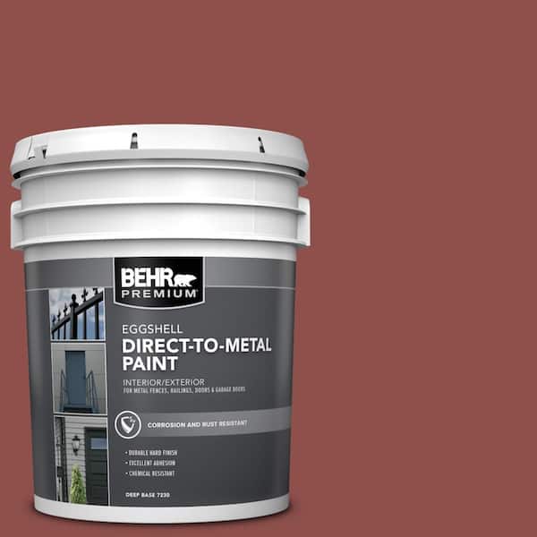BEHR PREMIUM 5 gal. #S140-6 Moroccan Ruby Eggshell Direct to Metal Interior/Exterior Paint