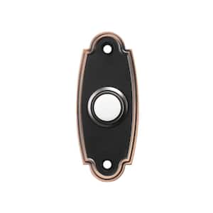 Wired LED Illuminated Doorbell Push Button, Mediterranean Bronze