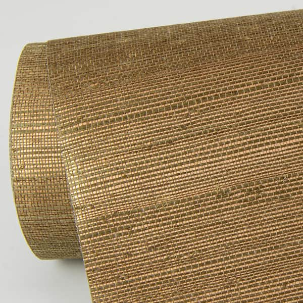 A-Street Prints Caihon Bronze Sisal Grass Cloth Wallpaper 2972