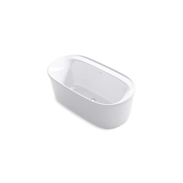 Spectacle 60 in. x 32 in. Acrylic Oval Freestanding Bathtub with Overflow and Drain Spectacle 60 in. x 32 in. Acrylic Oval Freestanding Bathtub with Overflow and Drain