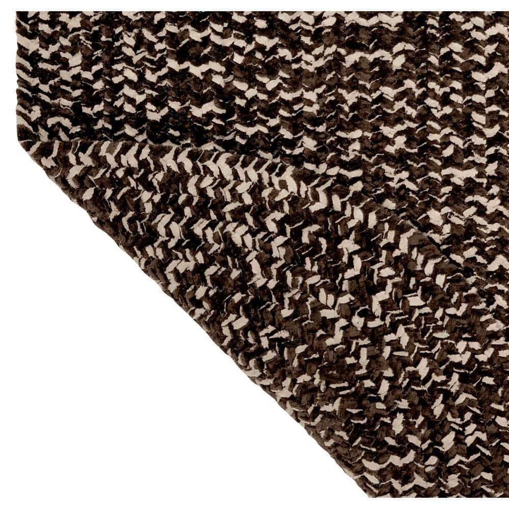 Dove & Chestnut Braided Chenille Reversible Rug 26"x20"
