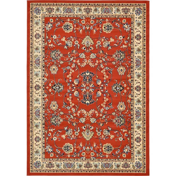 Unique Loom Sialk Hill Washington Terracotta 7' 0 x 10' 0 Area Rug