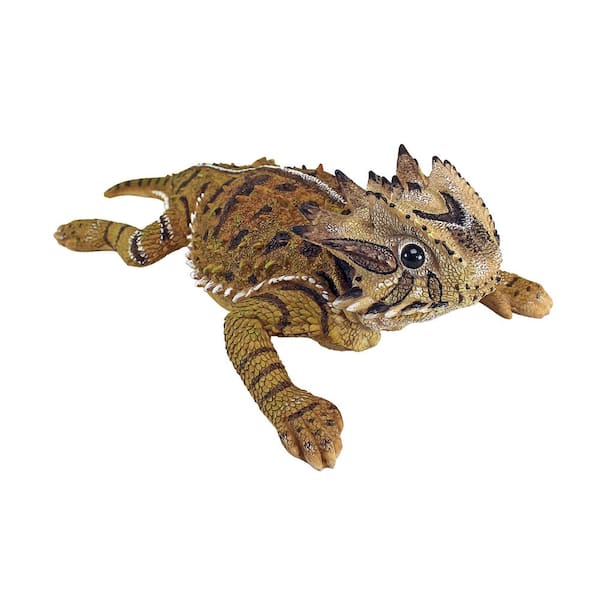 Design Toscano 4.5 in. H Horny Toad Lizard Statue JQ5426 - The