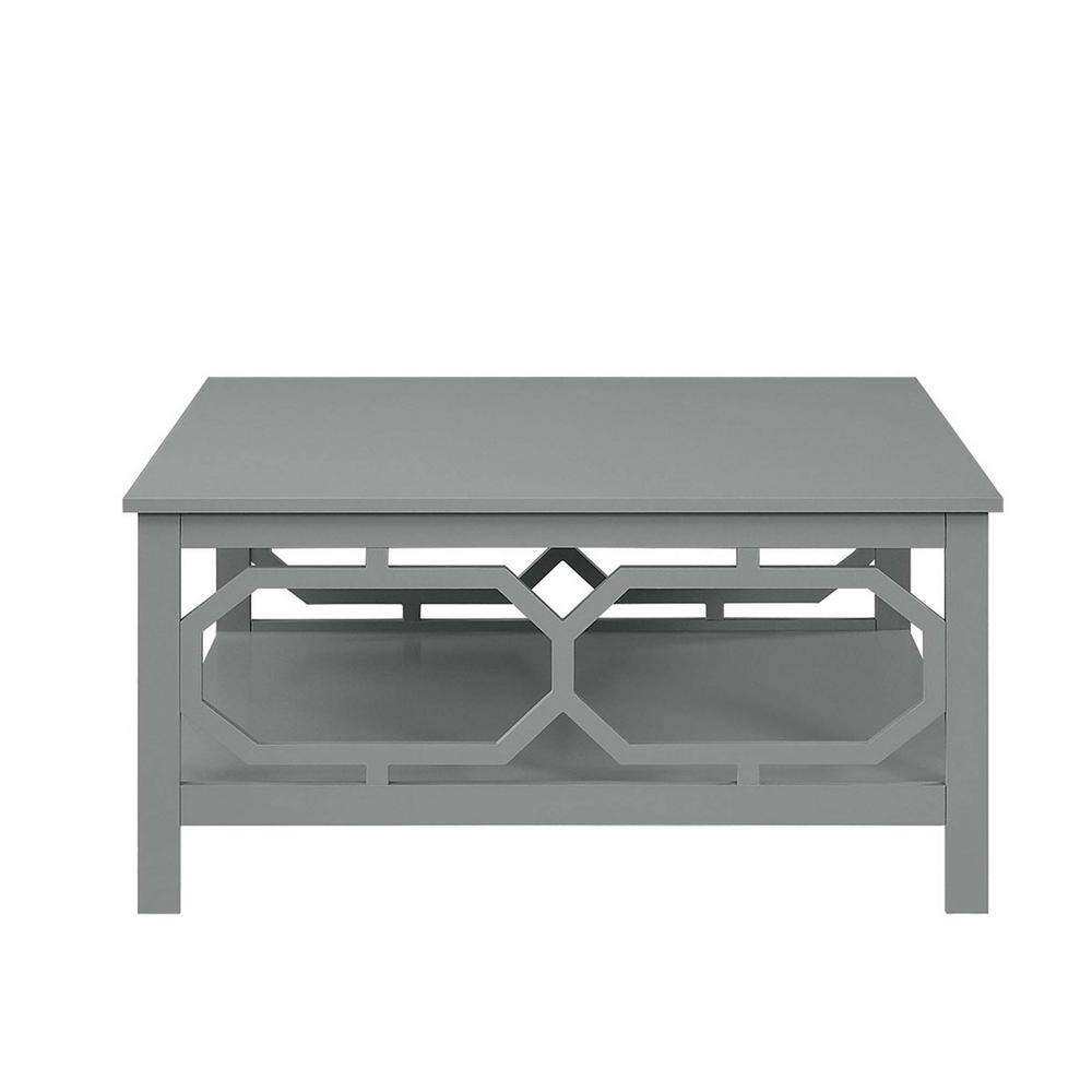 Omega Gray Square 36" Wood Coffee Table