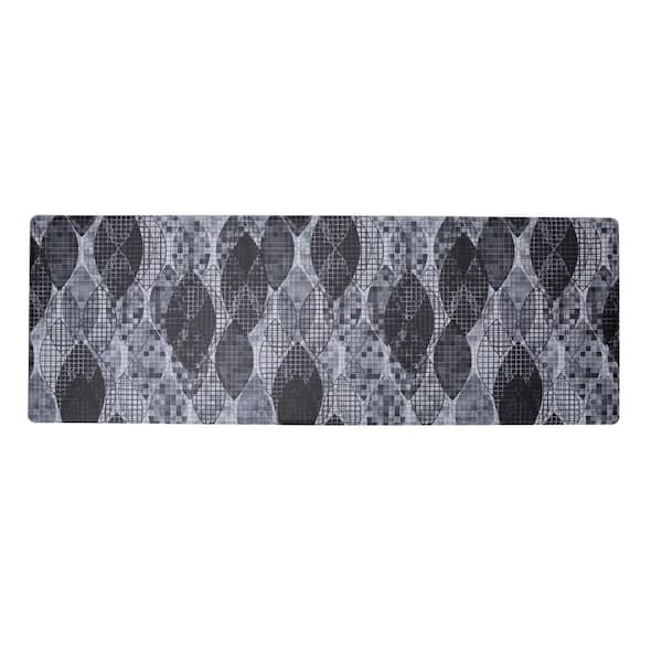 J&V TEXTILES Scroll 19.6 in. x 55 in. Anti-Fatigue Kitchen Runner