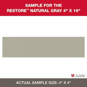 Daltile Restore Charcoal Gray 3 in. x 6 in. Glazed Ceramic Subway Sample  Tile 018036HDSAM1P2 - The Home Depot