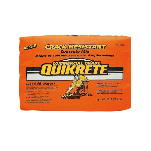 Quikrete 80 lb. Crack-Resistant Concrete Mix