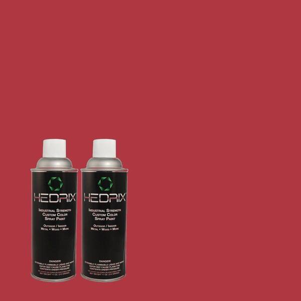 Hedrix 11 oz. Match of S-G-120 Strawberry Daiquiri Gloss Custom Spray Paint (2-Pack)