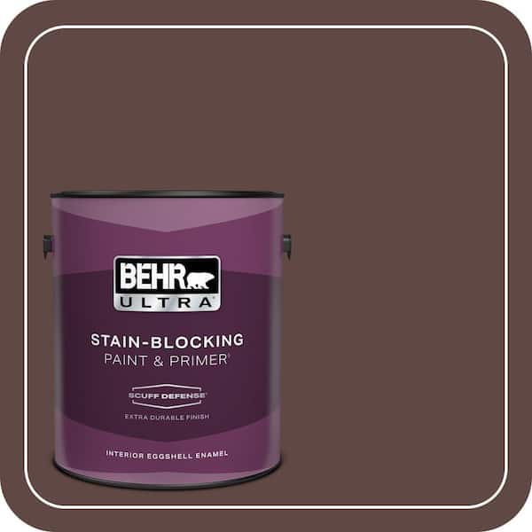 BEHR ULTRA 1 gal. #710B-7 Rich Mahogany Extra Durable Eggshell Enamel Interior Paint & Primer