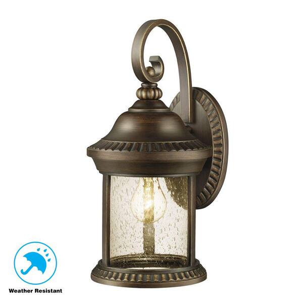 Hampton Bay Cambridge Collection 1 Light Es Bronze Outdoor Wall Lantern Sconce Gem1689a 3 The Home Depot Hampton Bay Cambridge Collection 1, Hampton Bay Bronze Outdoor Led Wall Lantern Sconce