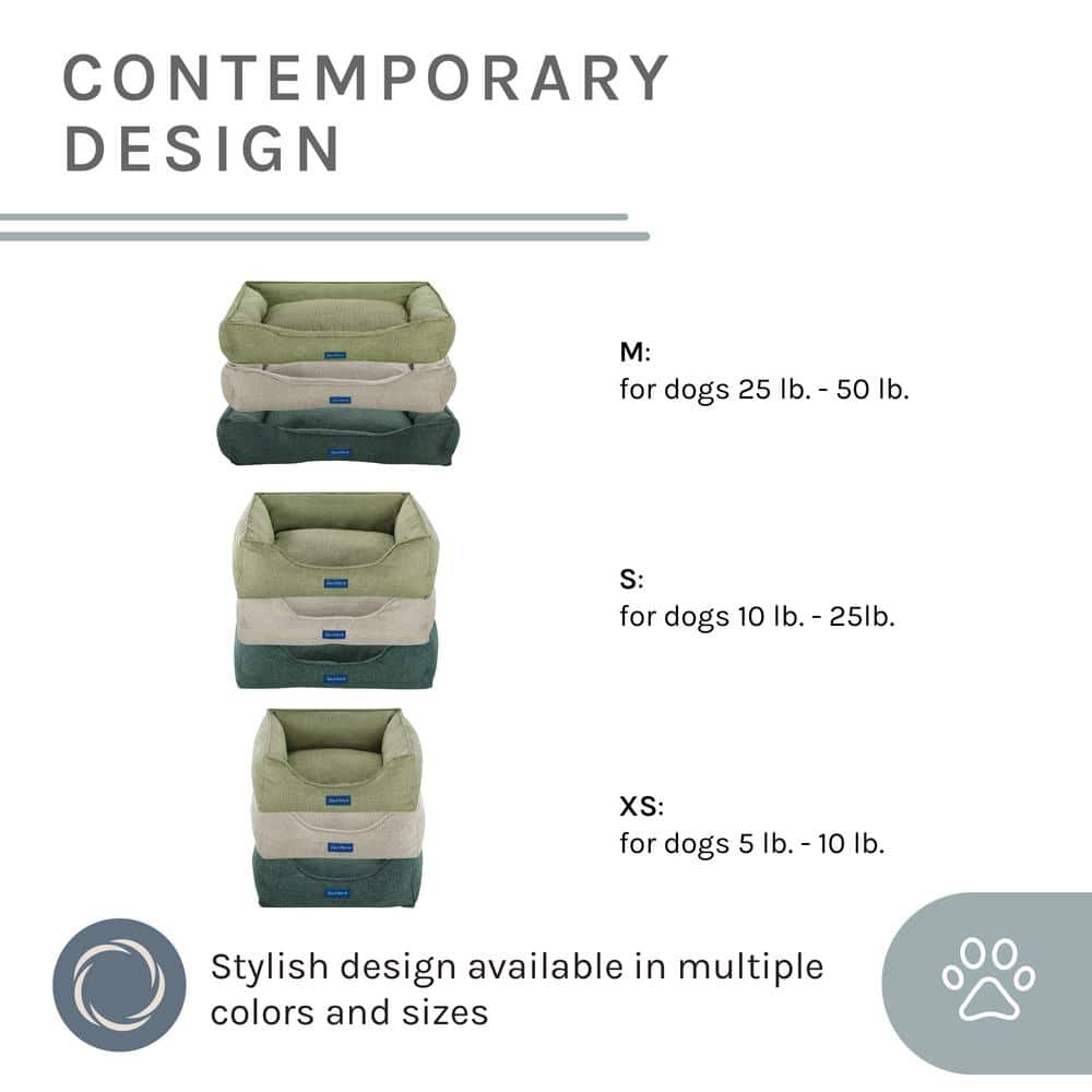 Julius Small Beige Polyester Outdoor Dog Bed