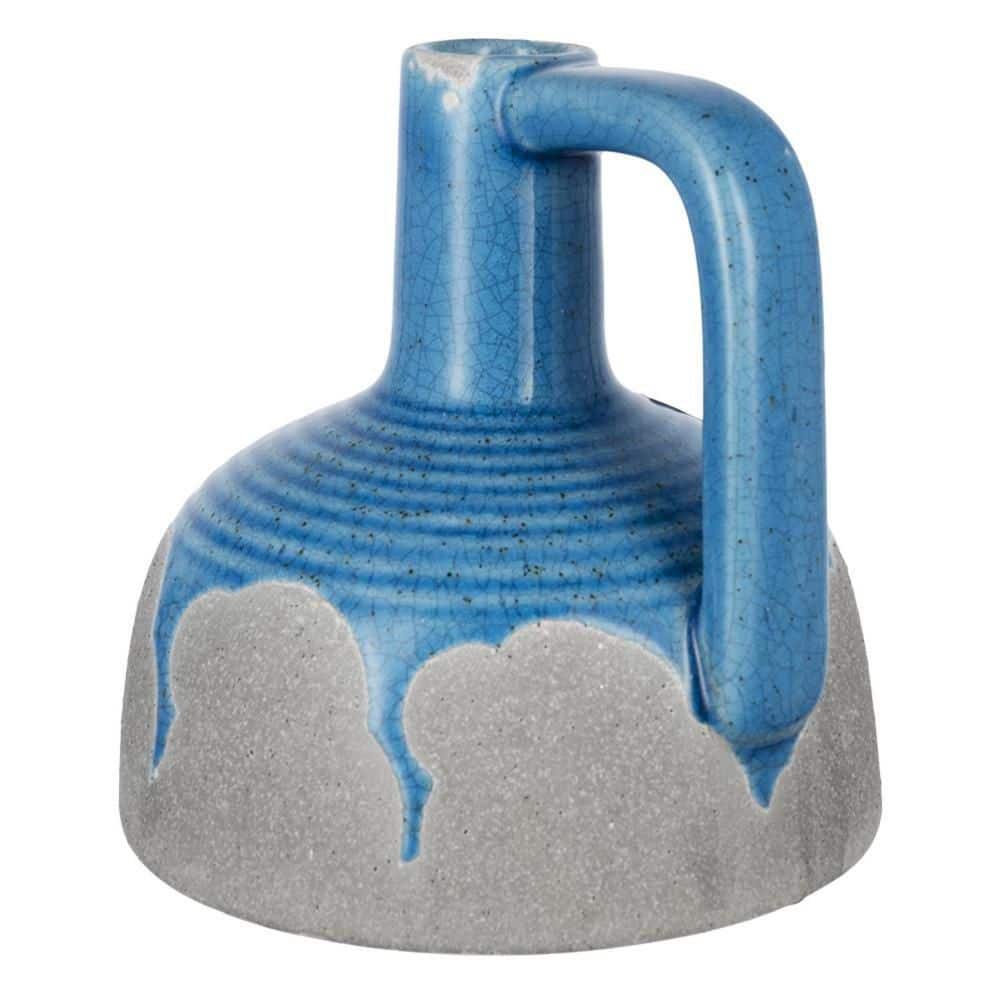 "9"" Blue And Gray Ceramic Urn Jug Vase" price history on PriceWatchPro