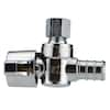 Apollo 1/2 in. Chrome-Plated Brass PEX-B Barb x 1/4 in. Compression  Quarter-Turn Angle Stop Valve APXVA1214C - The Home Depot