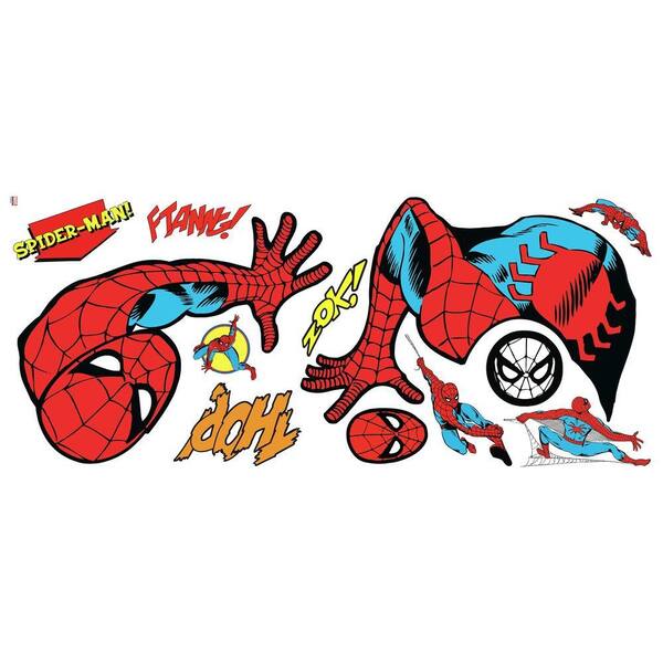 ULTIMATE SPIDER-MAN WALL DECALS 17 Classic Comic Spiderman Stickers Marvel Decor 