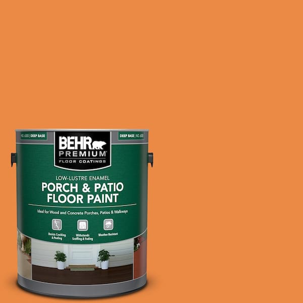 BEHR PREMIUM 1 gal. #P230-7 Acapulco Sun Low-Lustre Enamel Interior/Exterior Porch and Patio Floor Paint