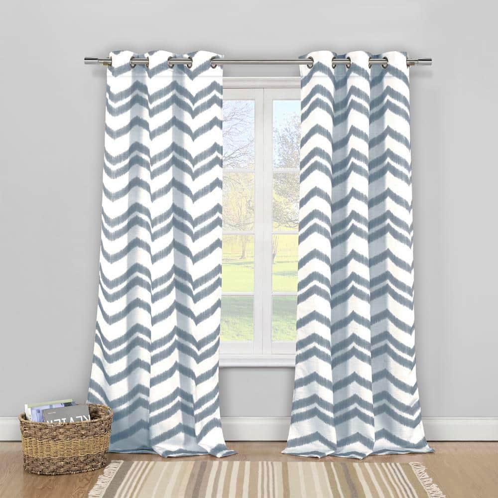 Vauxhall 40 in. W x 84 in. L Polyester Window Panel in Charcoal
