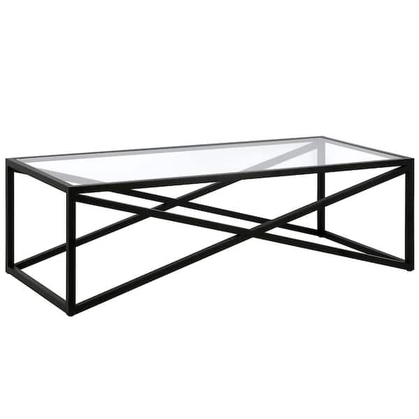 bronze metal glass coffee table